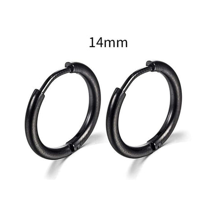 2023 Neue einfache Edelstahl Gold kleine Hoop Ohrringe für Frauen Männer Knorpel Ohr Piercing Schmuck Pendientes Hombre Mujer